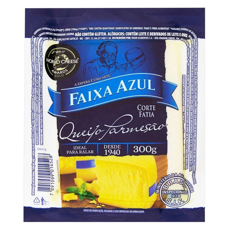 Queijo Parmesão Faixa Azul (Não Ralado)